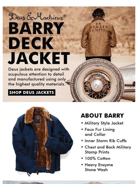 deus barry deck jacket