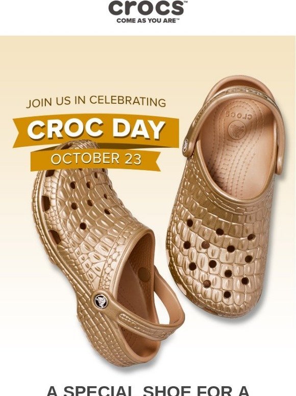 Crocs Celebrating National Croc Day🎉 Meet our Special Classic Clog 🐊