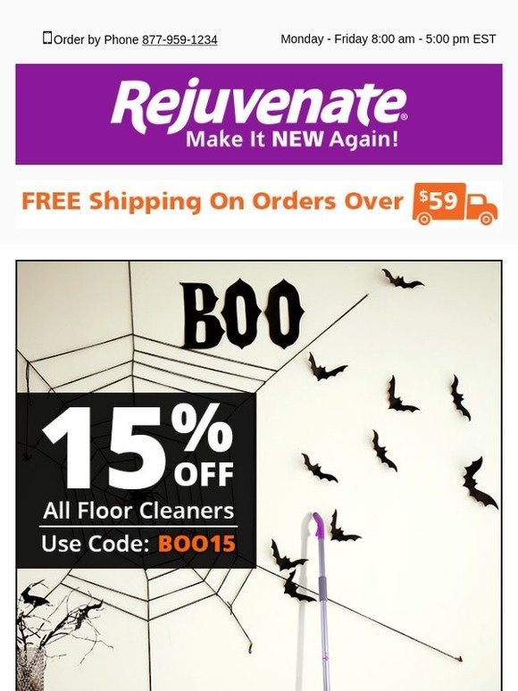 👻Save 15% On Floor Cleaners For The Halloween Party Cleanup🎃