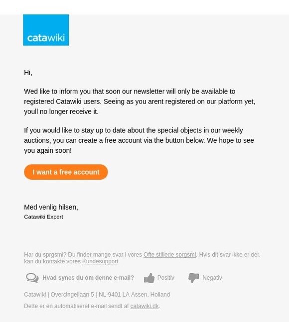 Do you still want to receive our newsletter?