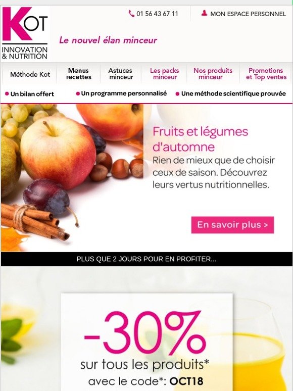 Les fruits et légumes de saison / Plus que 2 jours pour profiter de -30%