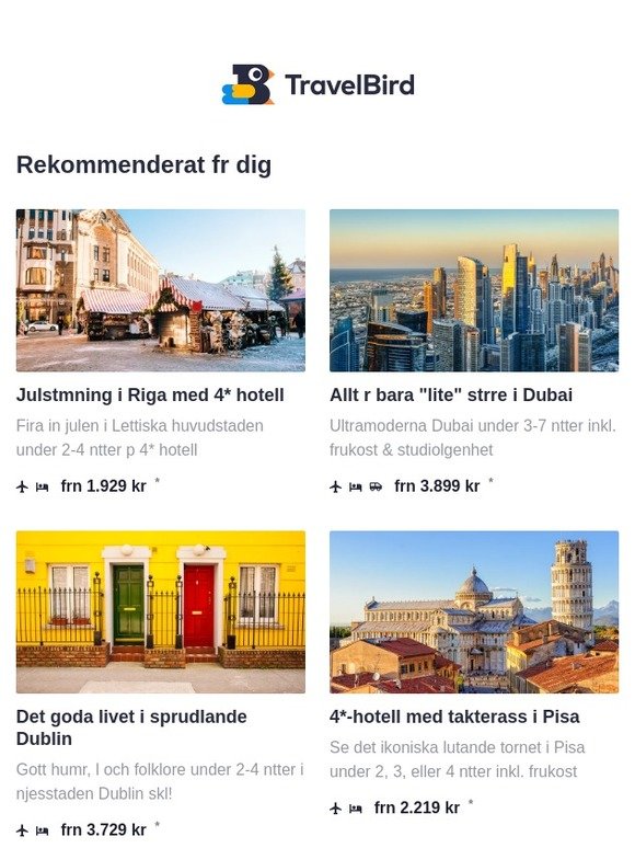 Julstämning i Riga | Ultramoderna Dubai | Weekendresa till Dublin