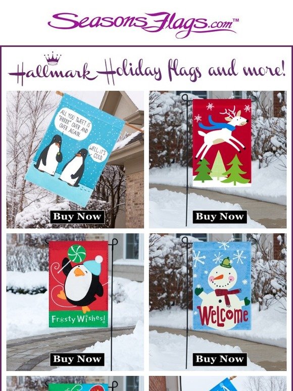 Hallmark Holiday flags and more!