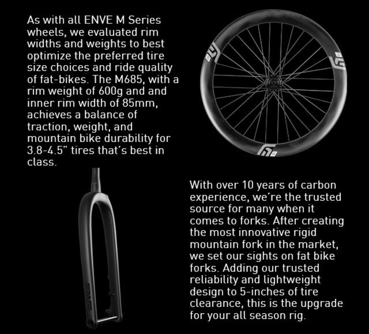 ENVE Composites Introducing The M685 & Fat Fork Milled