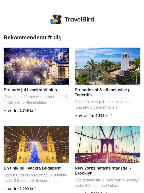 Ladda upp batterierna med en julig resa till Vilnius inkl. flyg