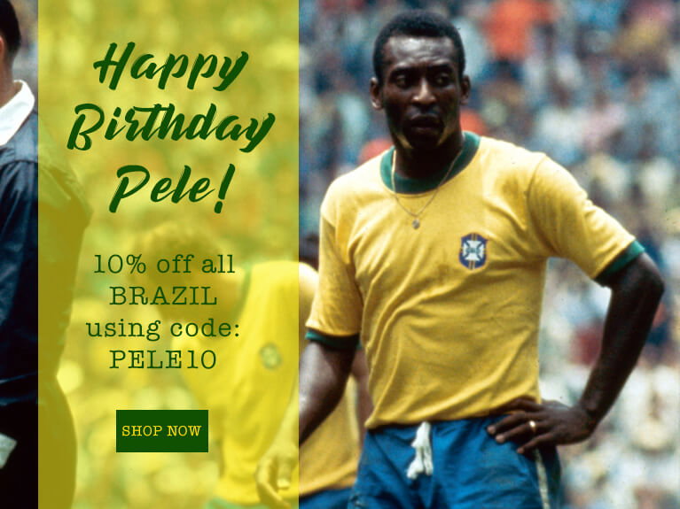 Toffs Ltd: Happy Birthday Pele! 🎉🎁 Come celebrate with 10% off everything  Brazil! ⚽
