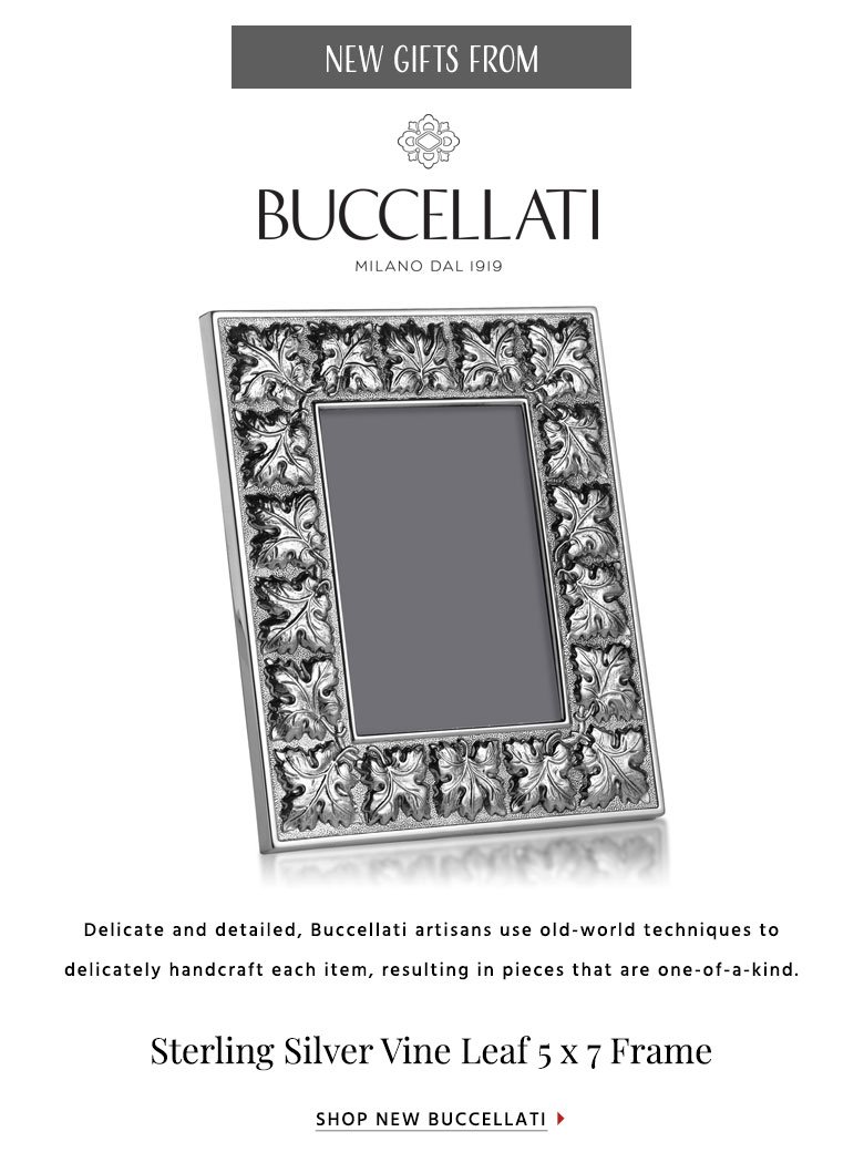 Delicate and detailed, Buccellati artisans use old-world techniques todelicately handcraft each item, resulting in pieces that are one-of-a-kind.