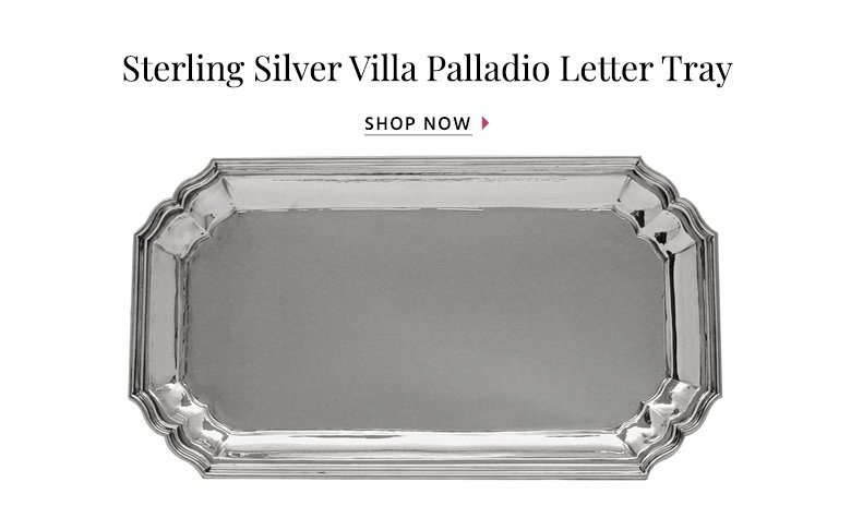 Sterling Silver Villa Palladio Letter Tray