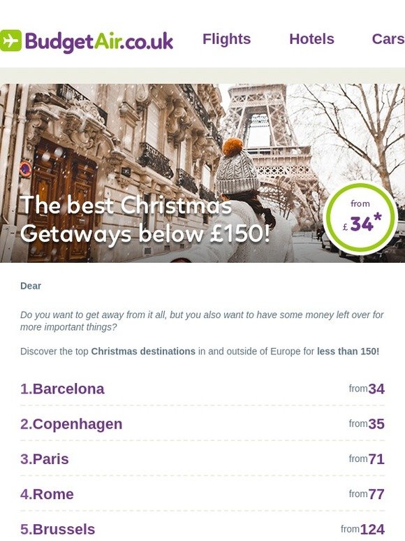 Christmas Deals below £150!