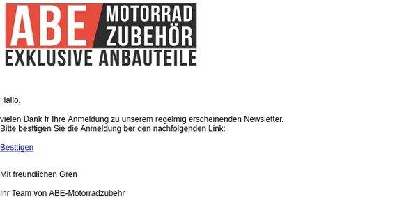 Bitte bestätigen Sie Ihre Newsletter-Anmeldung