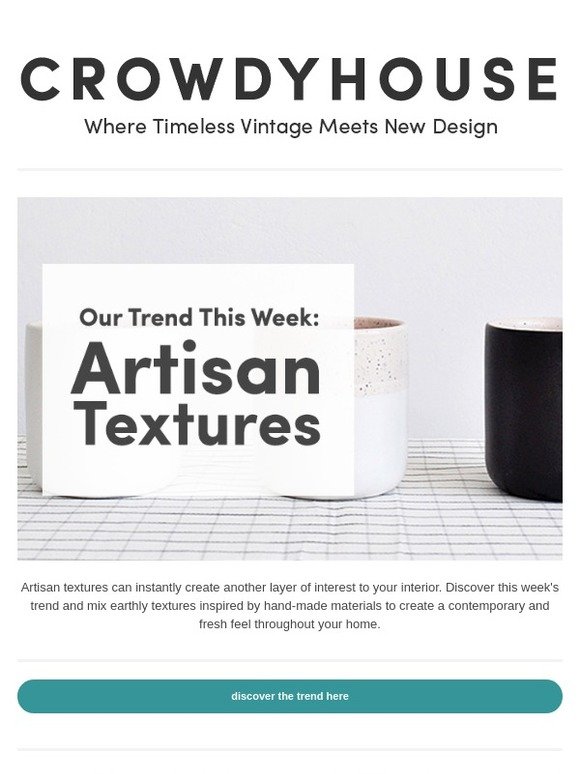 Go beyond sight with our Artisan Textures 🔥