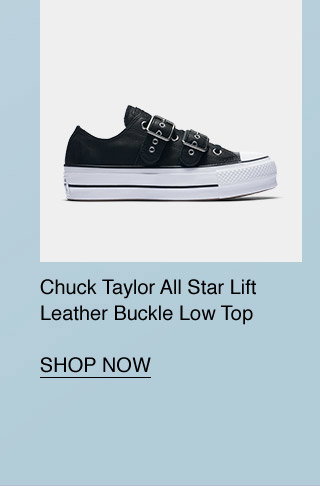 Just Reduced: All Star Lift Leather Buckle Low Top
