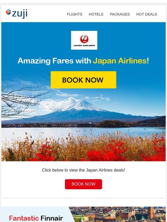 Japan Airlines fares from $753!