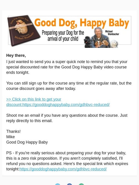 Your Course Discount Ends Tonight