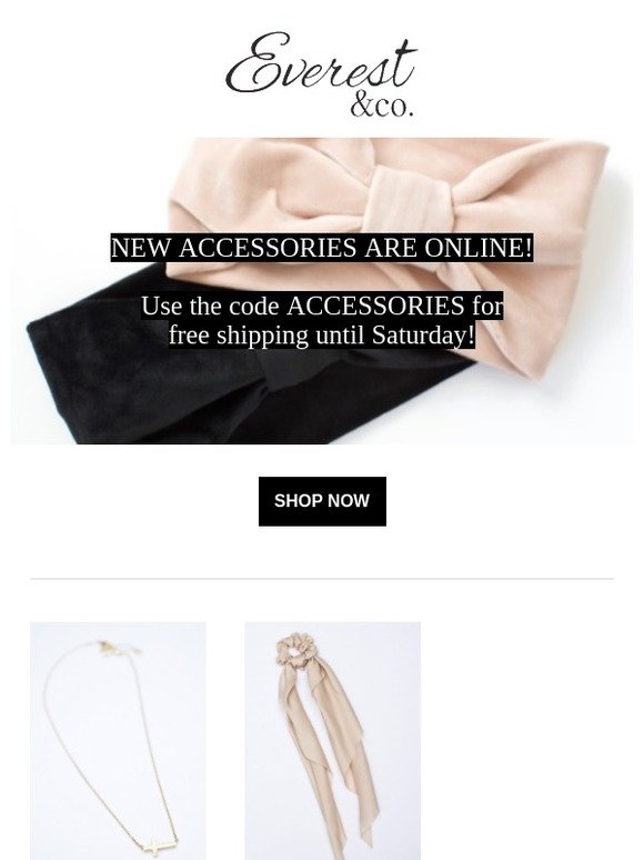 NEW ACCESSORIES SHIP FREE!