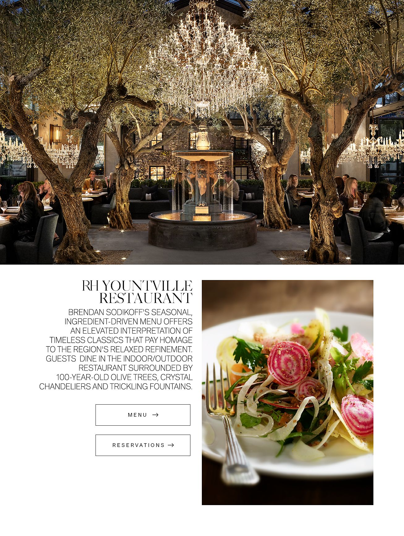 Restoration Hardware Unveiling RH Yountville. An Integration of Food
