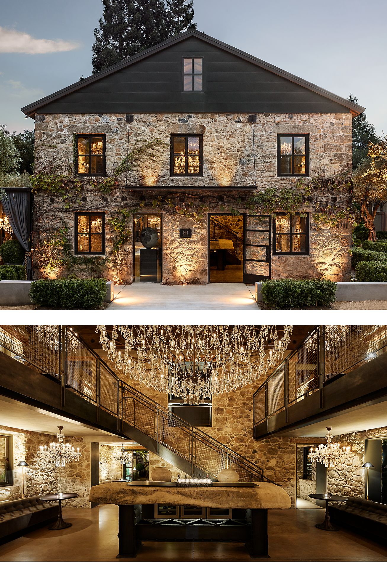 Restoration Hardware Unveiling RH Yountville. An Integration of Food, Wine, Art & Design. Milled
