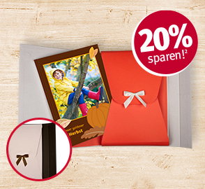 Jetzt 20% Rabatt² auf das Fotobuch Hardcover A4 im Hochformat sichern!