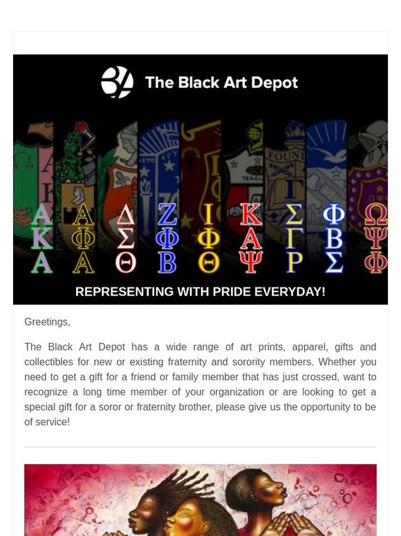 the black art depot The Best in Sorority and Fraternity Art, Apparel