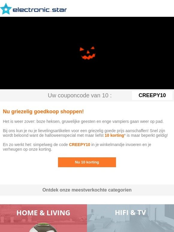 Halloween Sale: tijdelijk 10€ korting! 👻