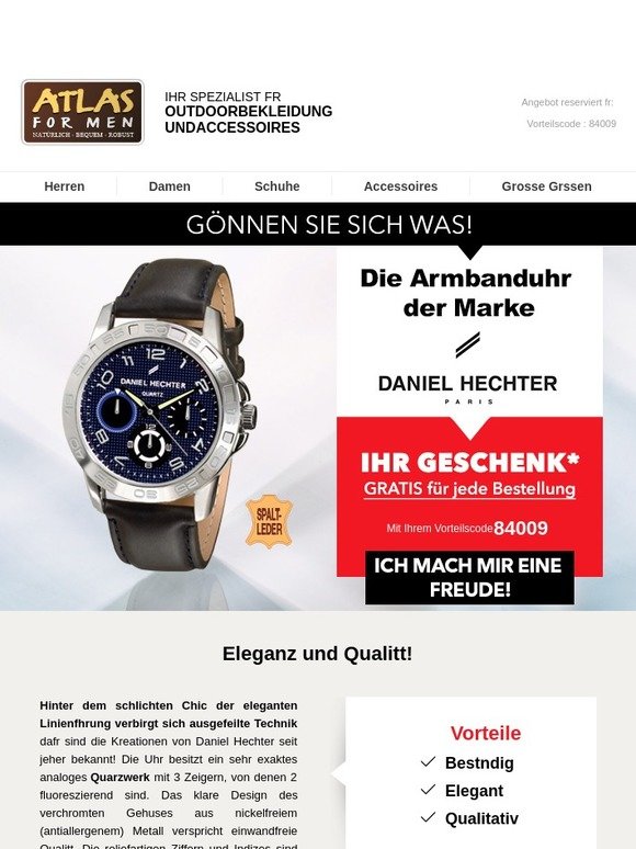 Atlas For Men : Eine schöne Uhr als Geschenk: machen Sie sich eine