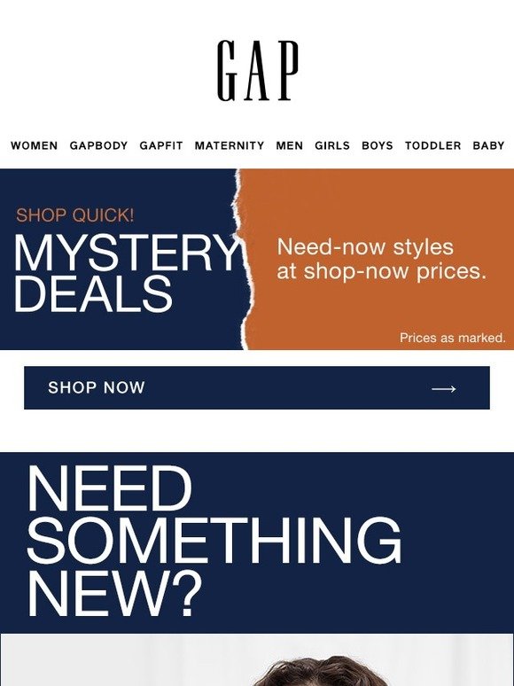 gap mystery deals