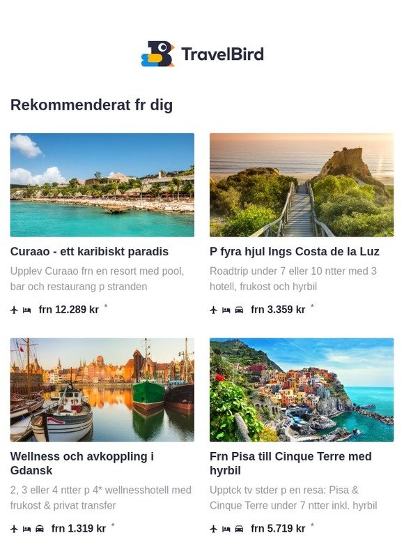 Karibiska paradiset Curaçao  | Rundresa Costa de la Luz | Wellnesshotell i Gdansk