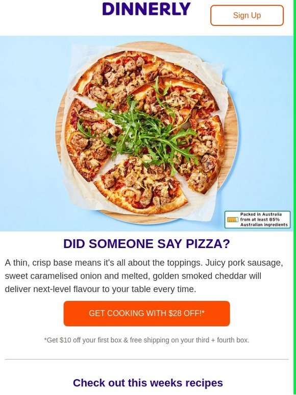 Take a look at our new recipes for next week and grab $28 off!