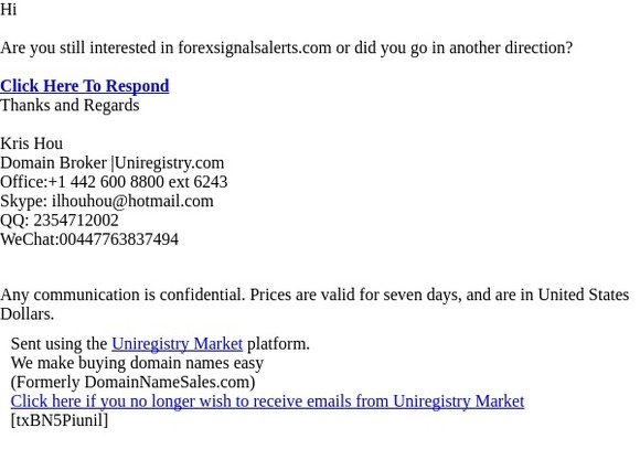 Re: forexsignalsalerts.com