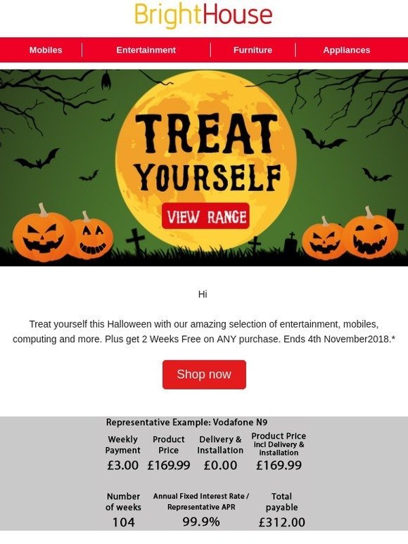 Get your Halloween offer before it vanishes! ð»