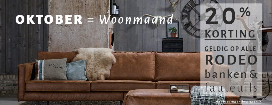 Homestylingshop.nl: 20% korting alle BePureHome banken Milled