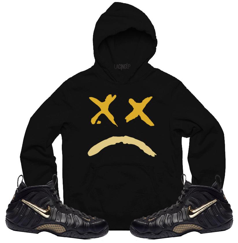 Black and clearance gold foams shirt