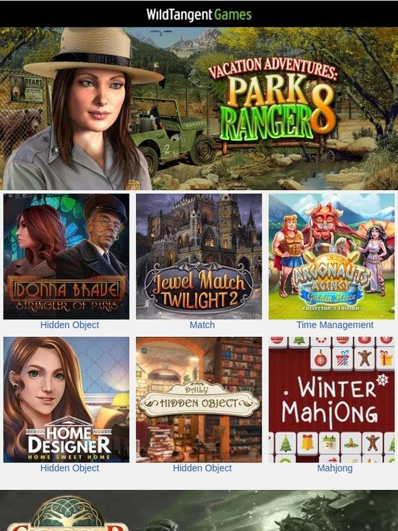 WildTangent Games Most Played Games Hidden Object, Time Management