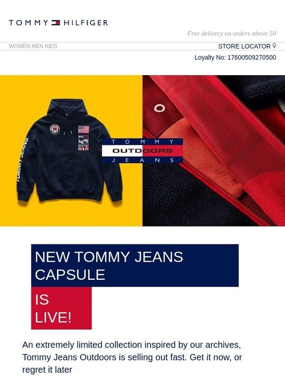 tommy jeans outdoor collection