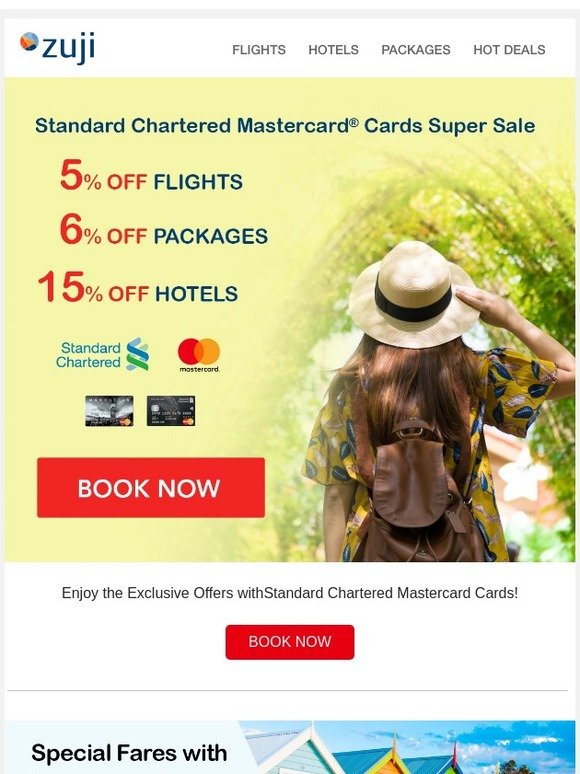 Last Chance - 5% OFF flights!