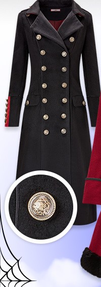 joe browns black libertine coat
