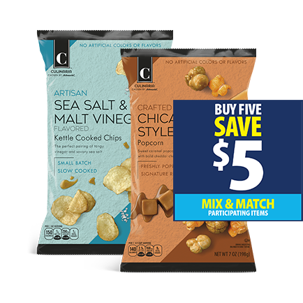 Culinaria Kettle Chips or Popcorn