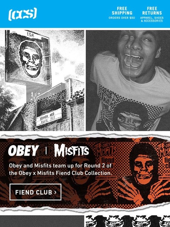 Ccs Obey X Misfits Fiend Club Collection Rd 2 Milled 