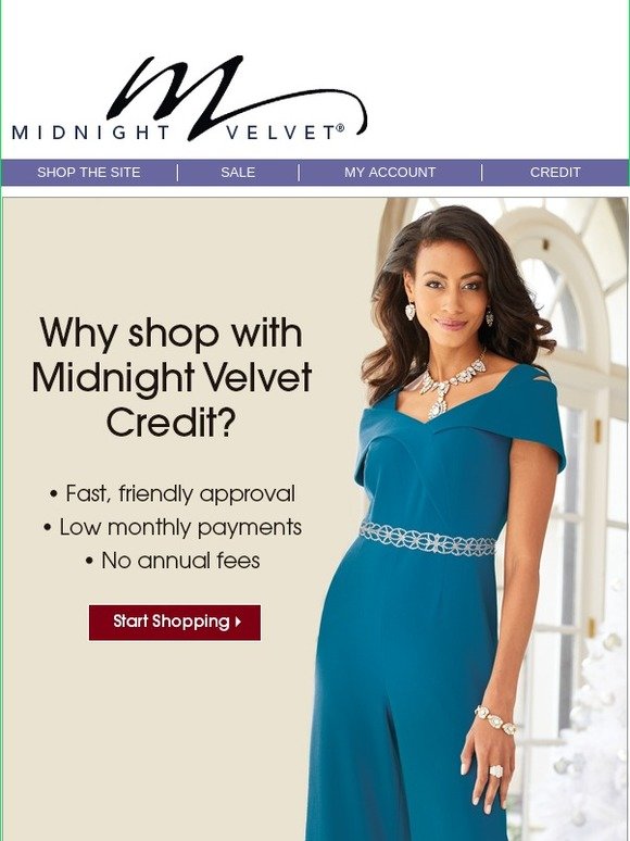 Midnight velvet clearance clearance dresses