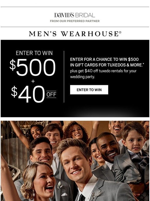 David's Bridal (coupons) Congratulations! Special Offer courtesy of