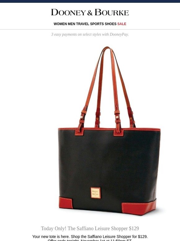 saffiano leisure shopper