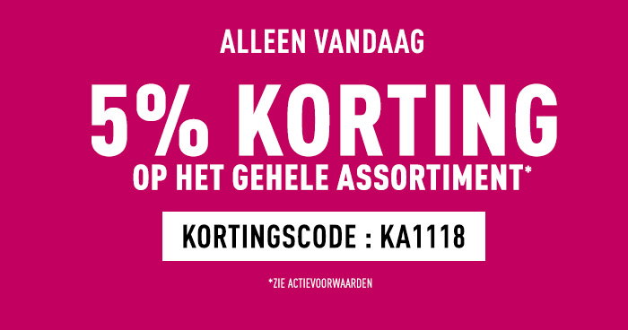 5% korting!