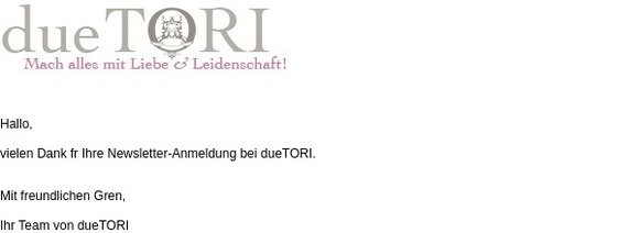 Vielen Dank für Ihre Newsletter-Anmeldung