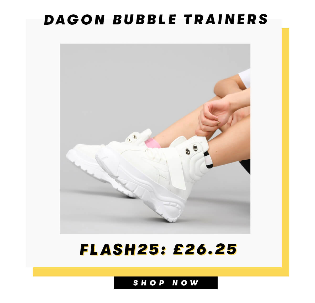 dagon high top bubble trainers