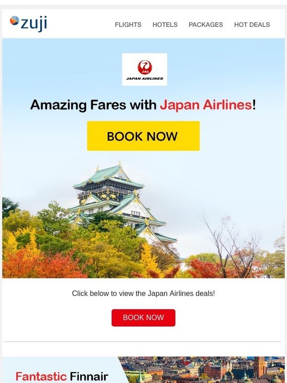 Japan Airlines fares from $668!