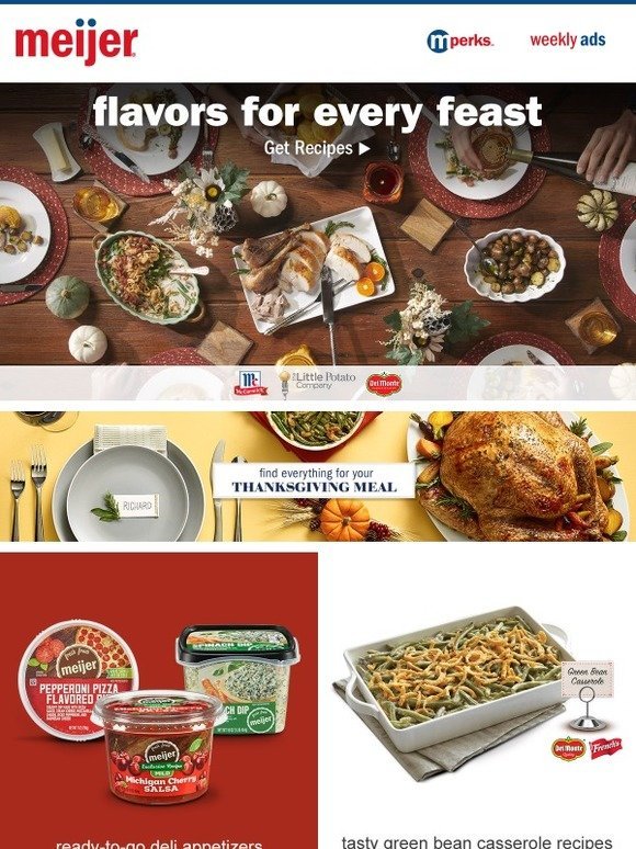 Meijer Thanksgiving recipes + mPerks savings Milled