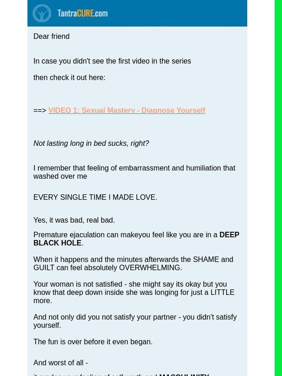 Not Lasting Long in bed? Heres how you get super sexual stamina [VIDEO]