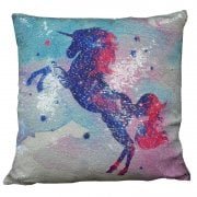 Sequin Cushion - Standing Unicorn