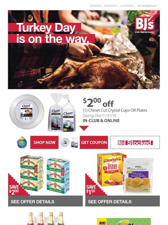 BJs Wholesale Club [Thanksgiving Savings] Better to be too early than