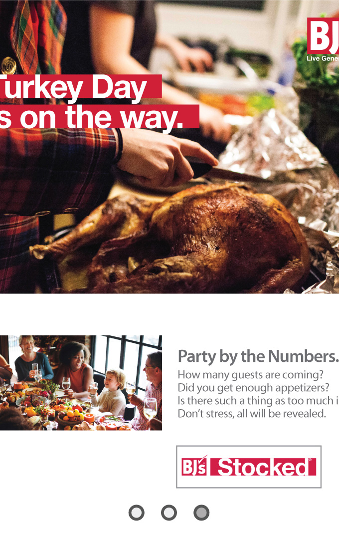 BJs Wholesale Club [Thanksgiving Savings] Better to be too early than